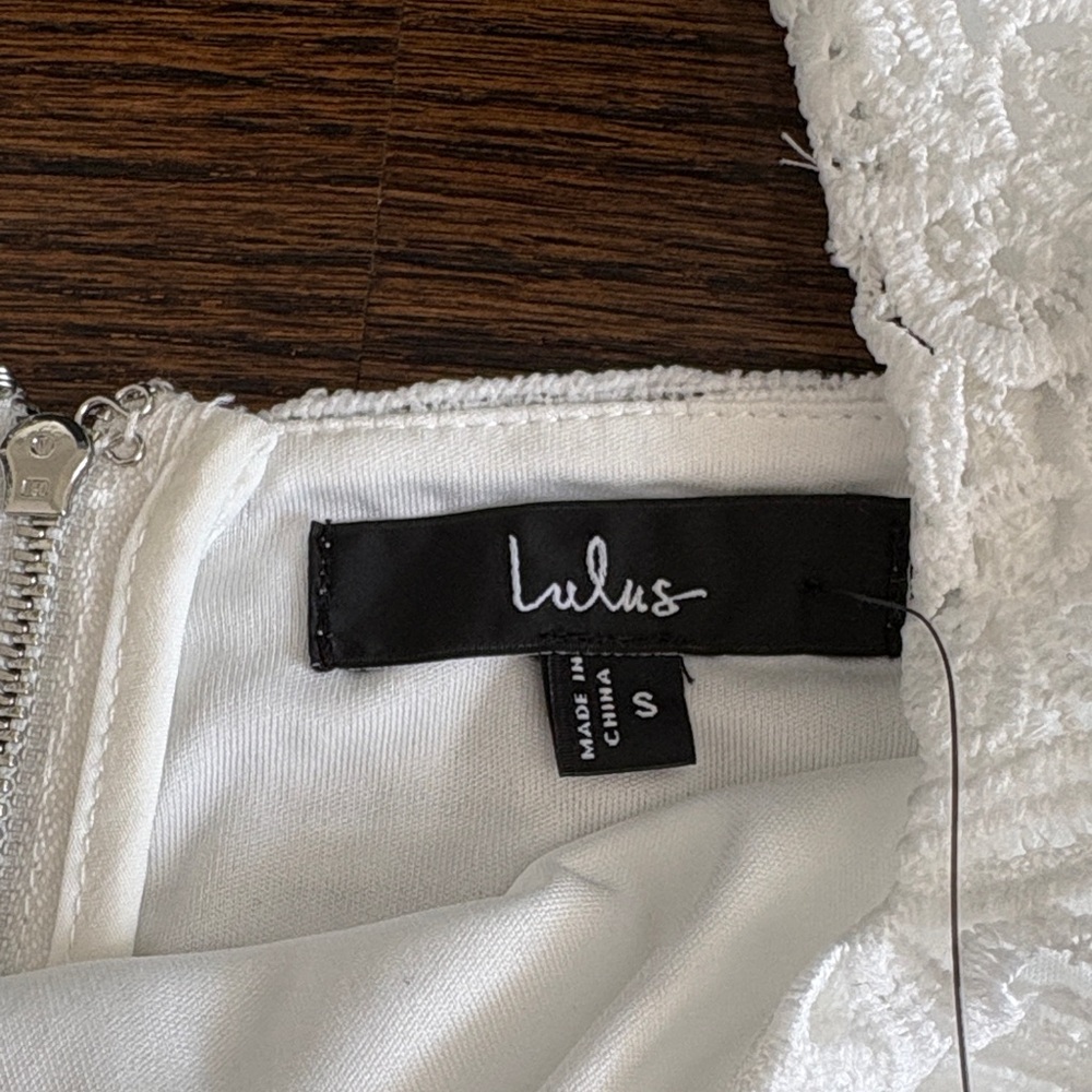 Lulus White Lace Crop Top - Picture 3 of 5